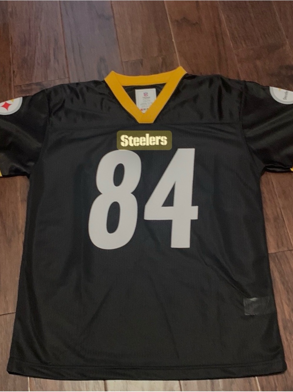 NFL Team Apparel - Pittsburgh Steelers #84 Black Football Jersey - Youth 14/16